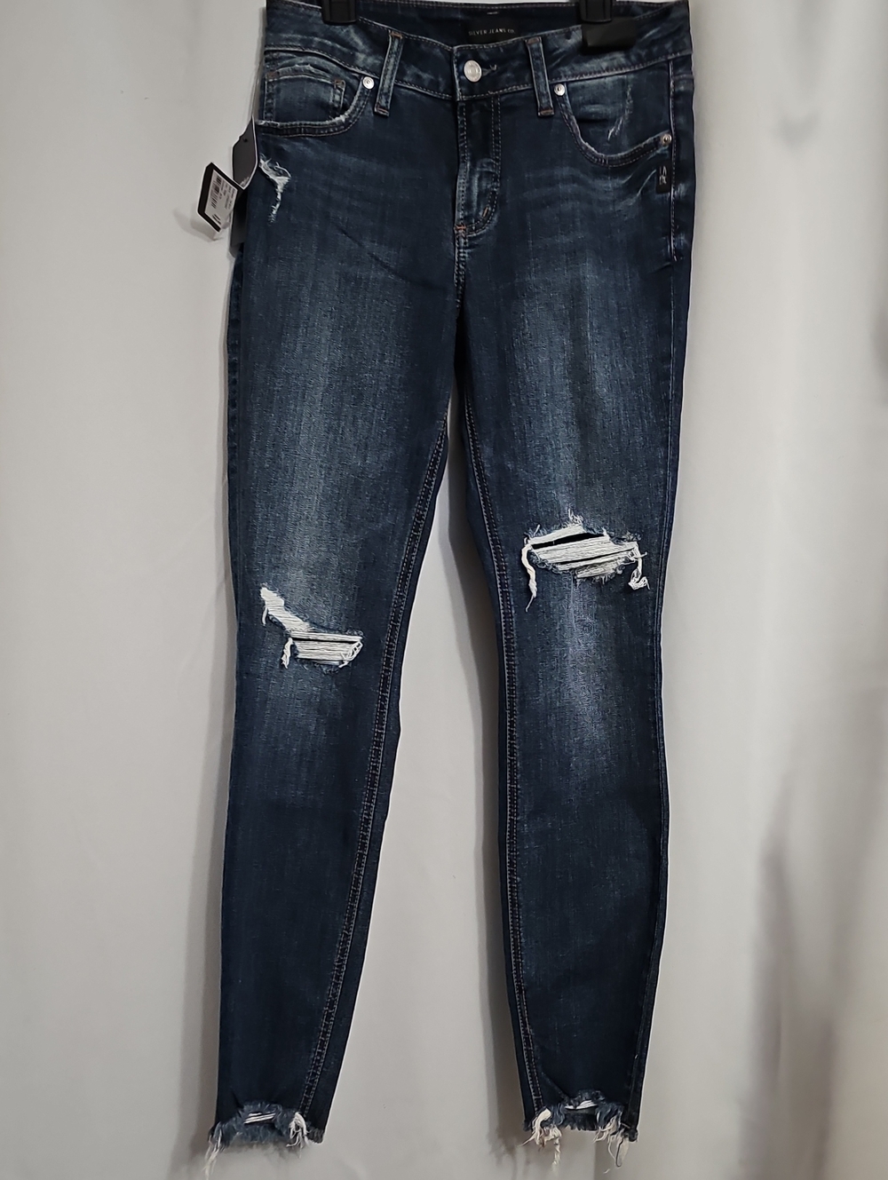 Silver Jeans Co. Suki Curvy Fit Mid Rise Skinny Leg Jeans 28x29 Indigo $84 NWT